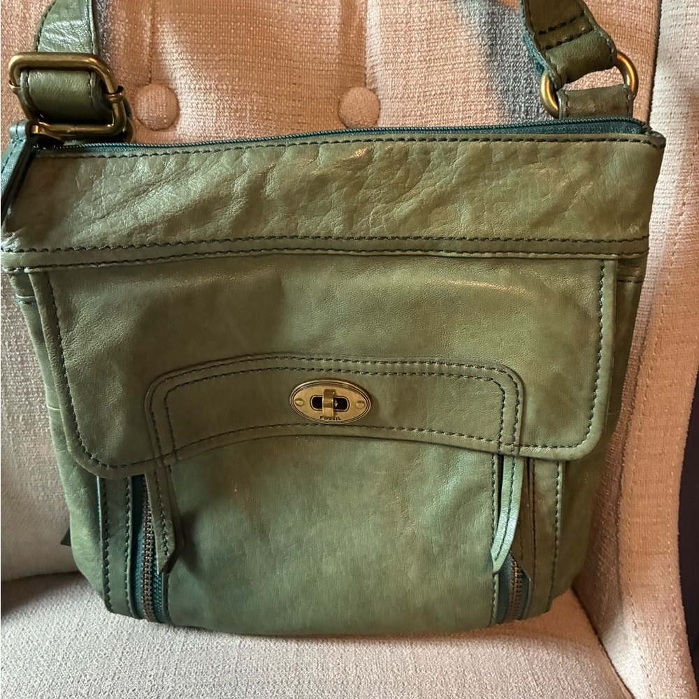 Green fossil Crossbody